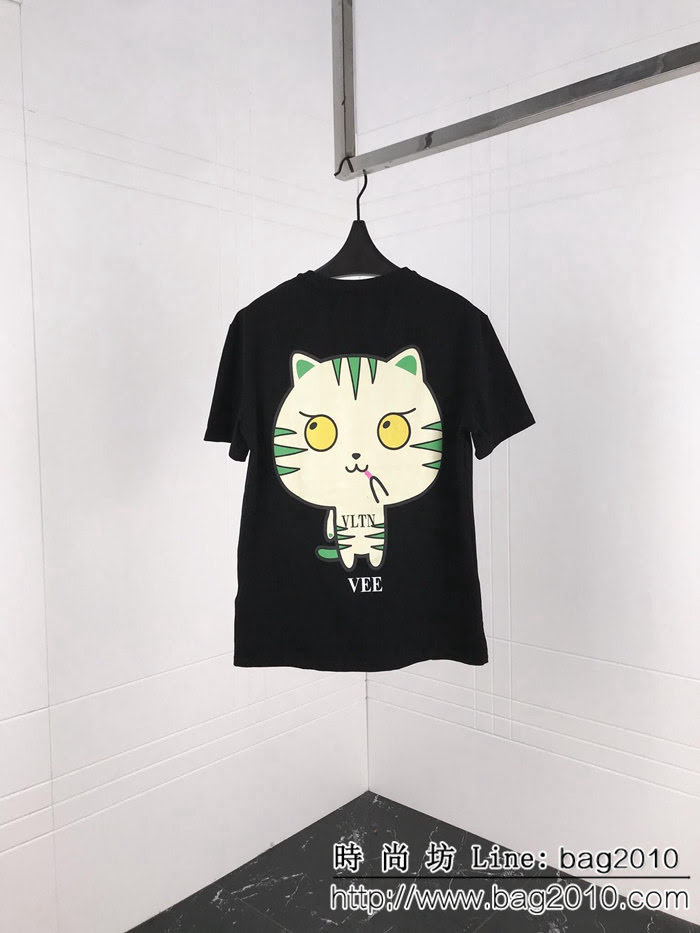 Valentino 華倫天奴 TKY東京系列 限定款 VLTN 東京漫畫系列 二次元概念T 黑色（小老虎） 白色（小黑豹） ydi2289
